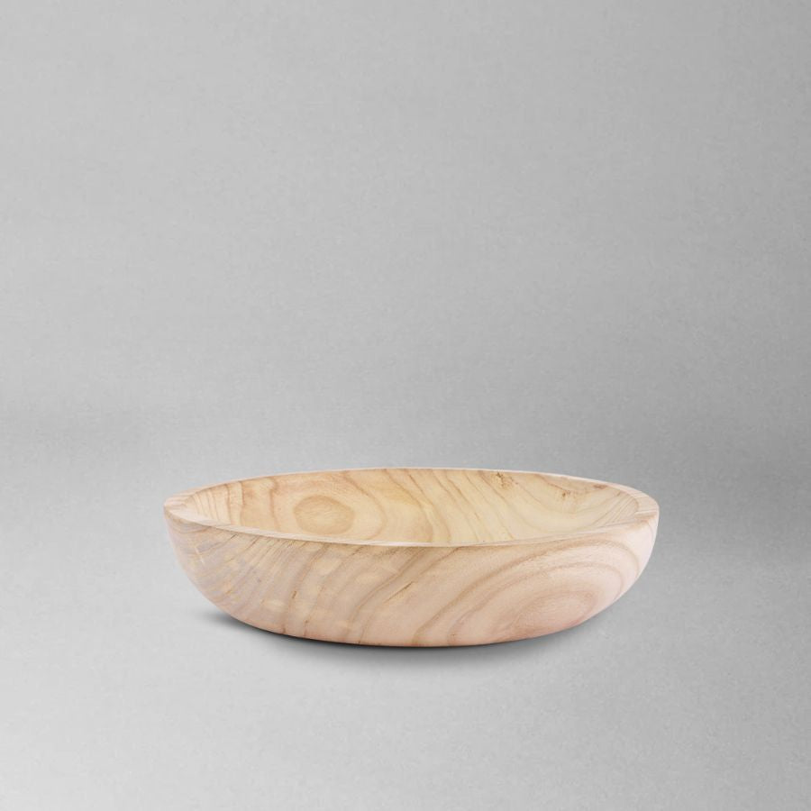 Natural Round Wooden Bowl